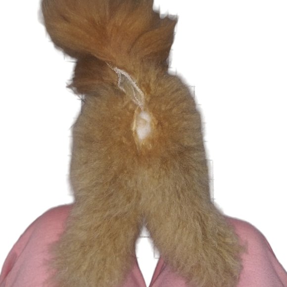 Peruvian Link 100% Baby Alpaca Soft Fur Horse Tan Pony Stuffed Plush 10 Inch Toy - Picture 8 of 9